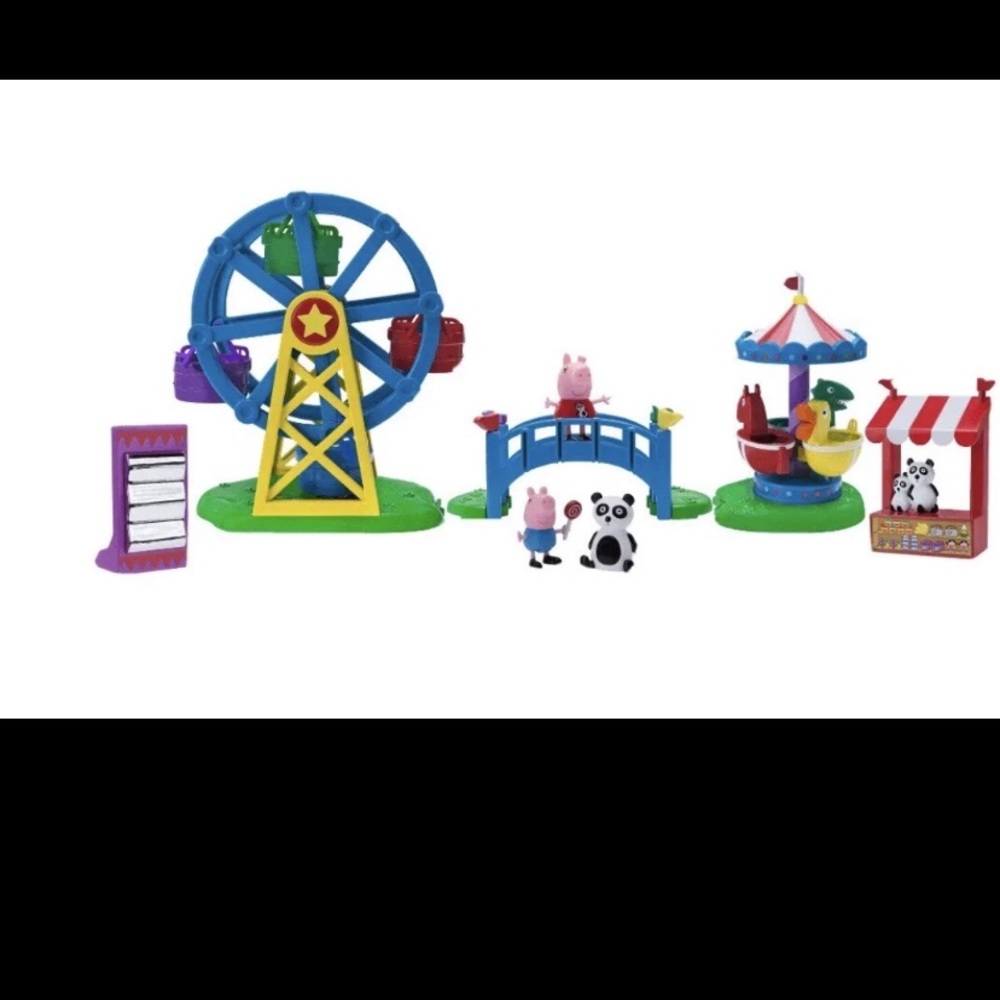 Peppa pig fair 8 piece play set